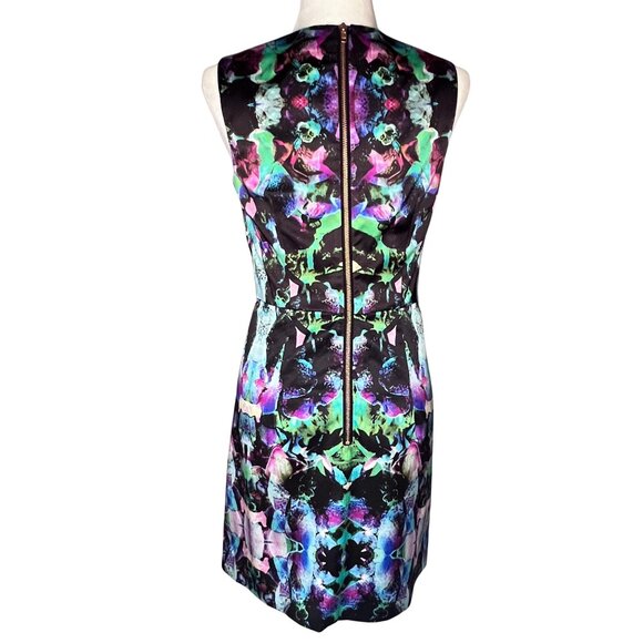 Milly Electric Hologram Multicolor Mini Dress - Size 8 - Picture 5 of 9
